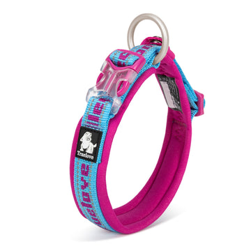 Yumuşak Naylon Dokumalı, Mavi-Pembe Boyun Tasması