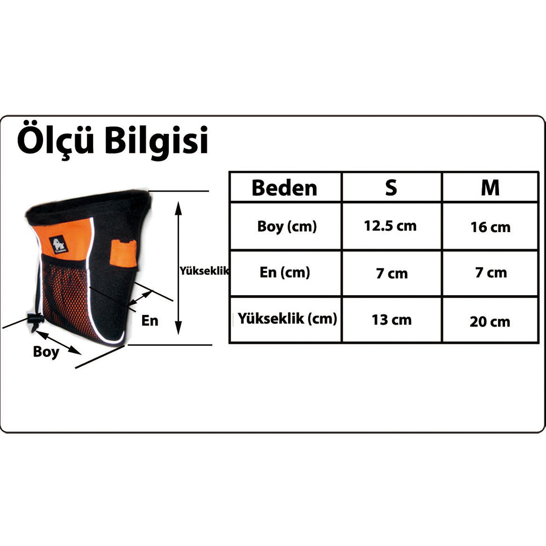 Oxford Kumaşlı Turuncu Köpek Ödül Maması Çantası