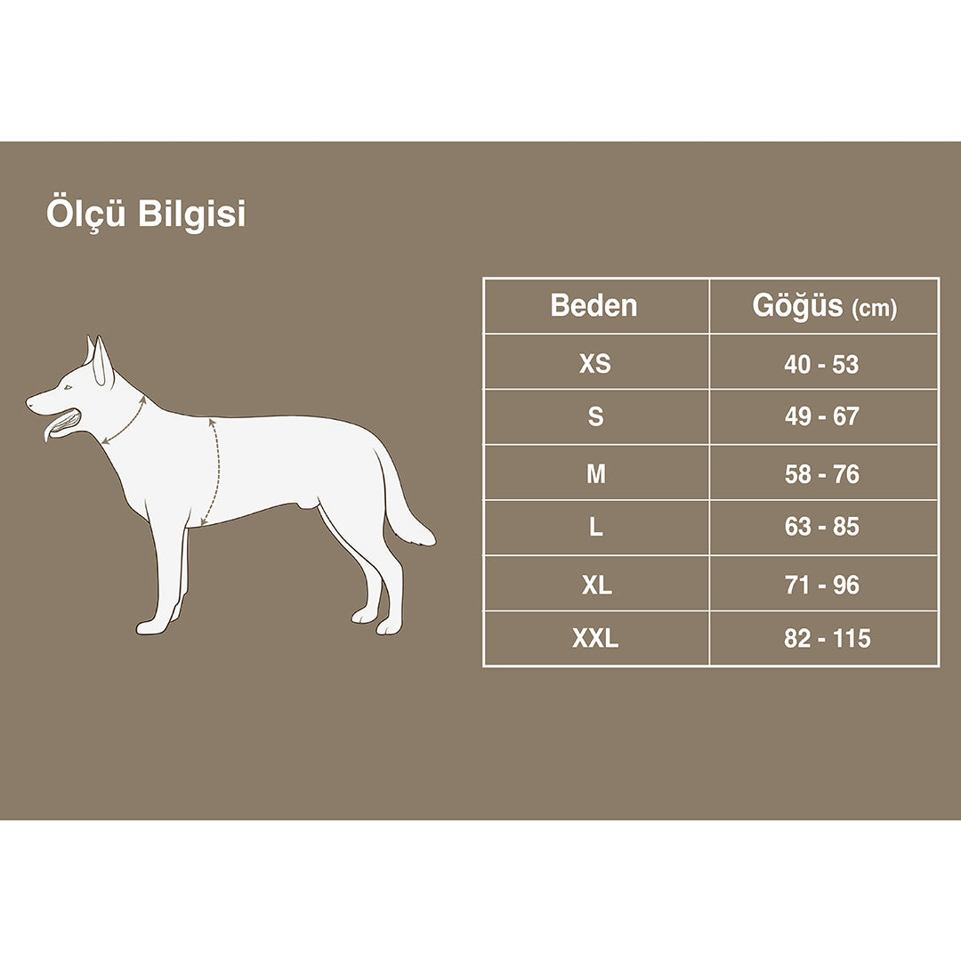 Oxford Kumaşlı, Esnek Yumuşak Süngerli Gri Göğüs Tasması
