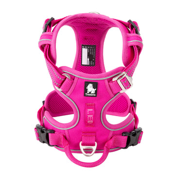 Alüminyum D-Halkalı, Ergonomik, Pembe Göğüs Tasması