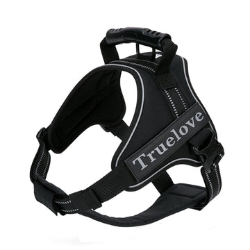 Oxford Kumaşlı, Esnek Yumuşak Süngerli Siyah Göğüs Tasması