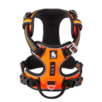 Alüminyum D-Halkalı, Ergonomik, Turuncu Göğüs Tasması
