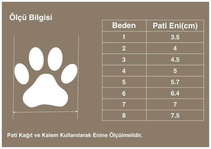 Suya Dayanıklı, Mikrofiber Kumaşlı, Turuncu Köpek Ayakkabısı