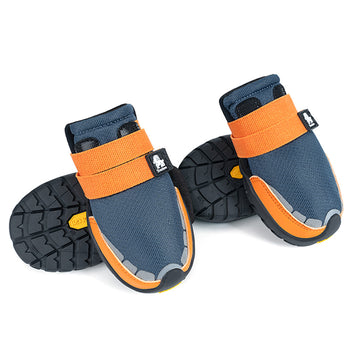 Vibram Tabanlı, Reflektörlü Mavi-Turuncu Köpek Ayakkabısı